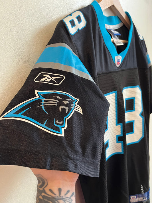 00s Carolina Panthers Stephen David Reebok Home Jersey (Youth XL)