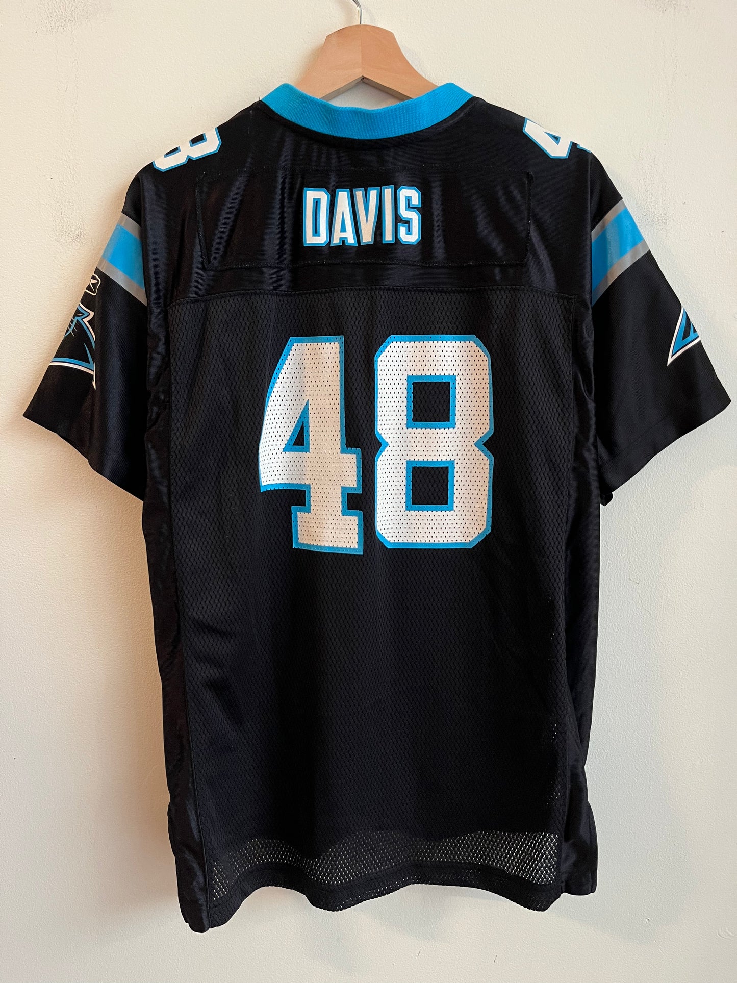 00s Carolina Panthers Stephen David Reebok Home Jersey (Youth XL)