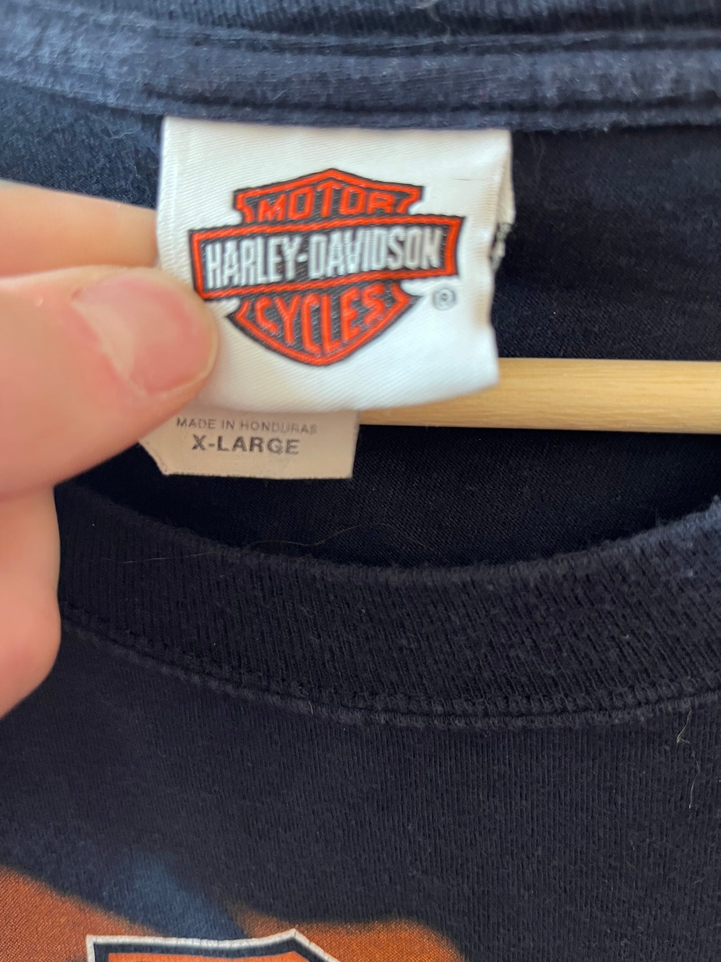 2014 Harley Davidson Jester Navy Long Sleeve Shirt (XL)