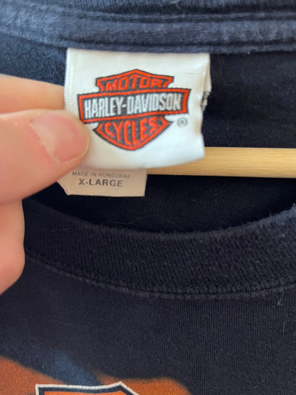 2014 Harley Davidson Jester Navy Long Sleeve Shirt (XL)