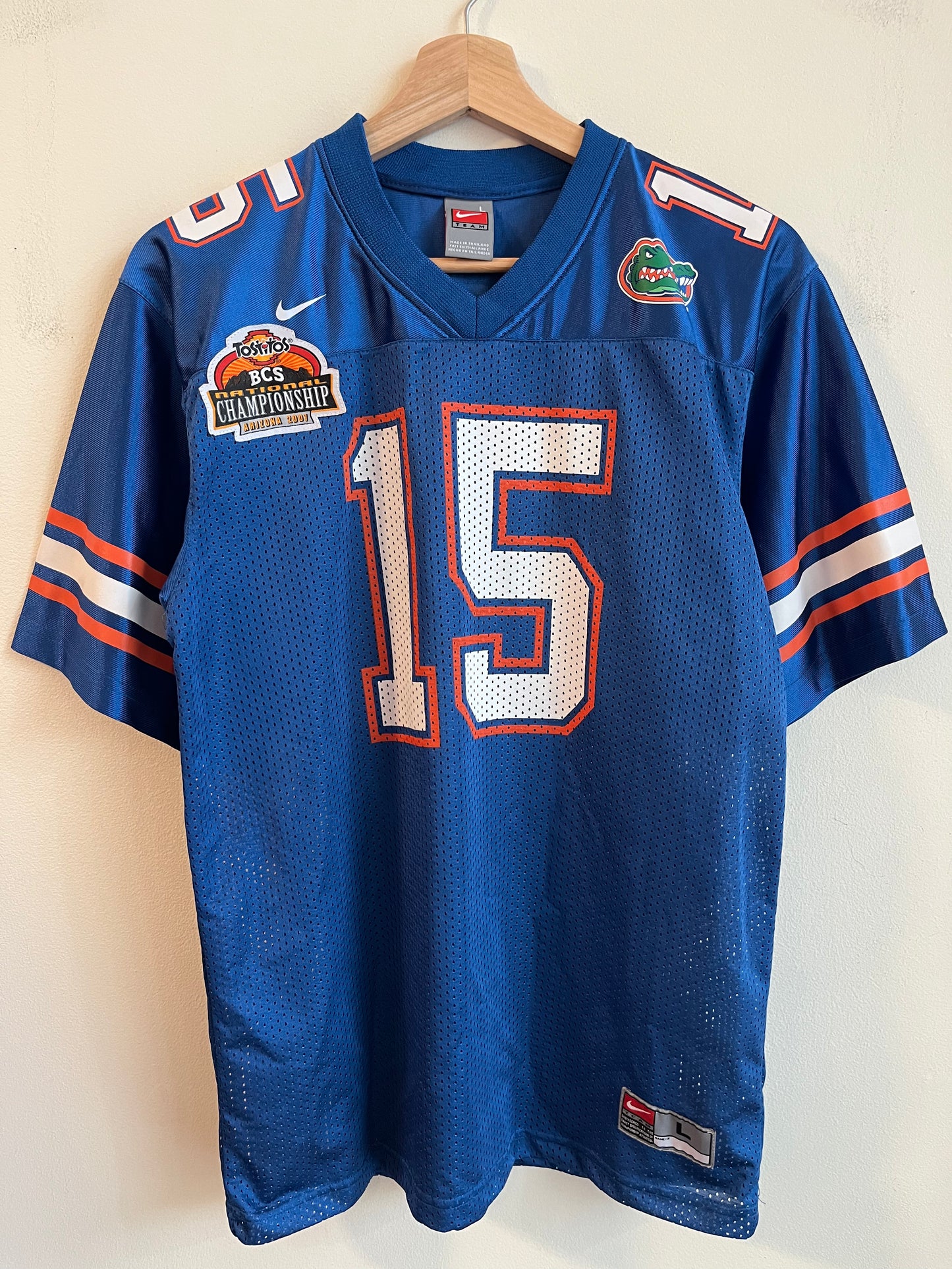 2007 Florida Gators Tim Tebow #15 Tostitos Championship Jersey (Youth L)
