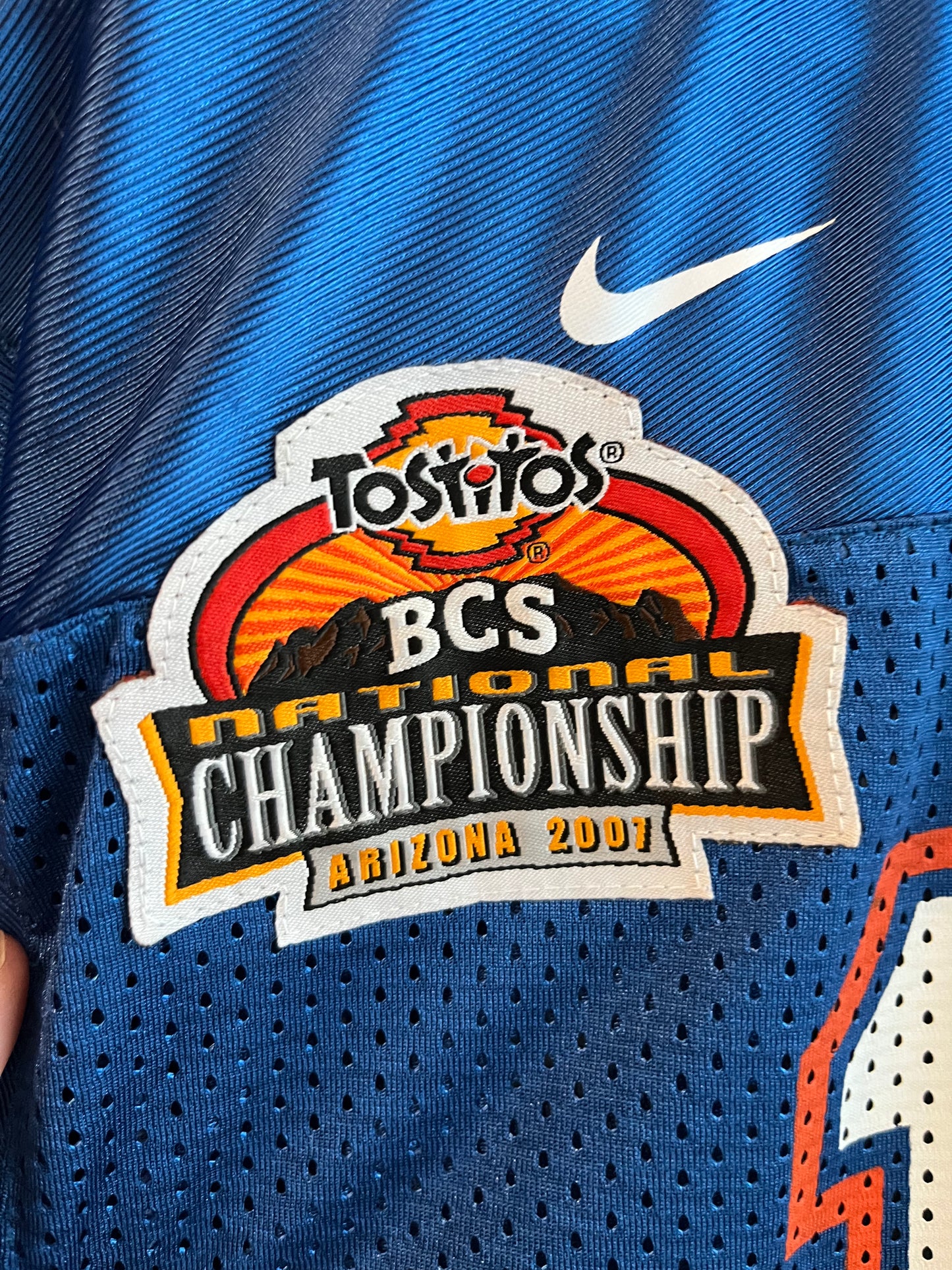 2007 Florida Gators Tim Tebow #15 Tostitos Championship Jersey (Youth L)
