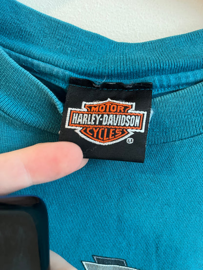 90s Harley Davidson Twin Cities Teal Tee (L)