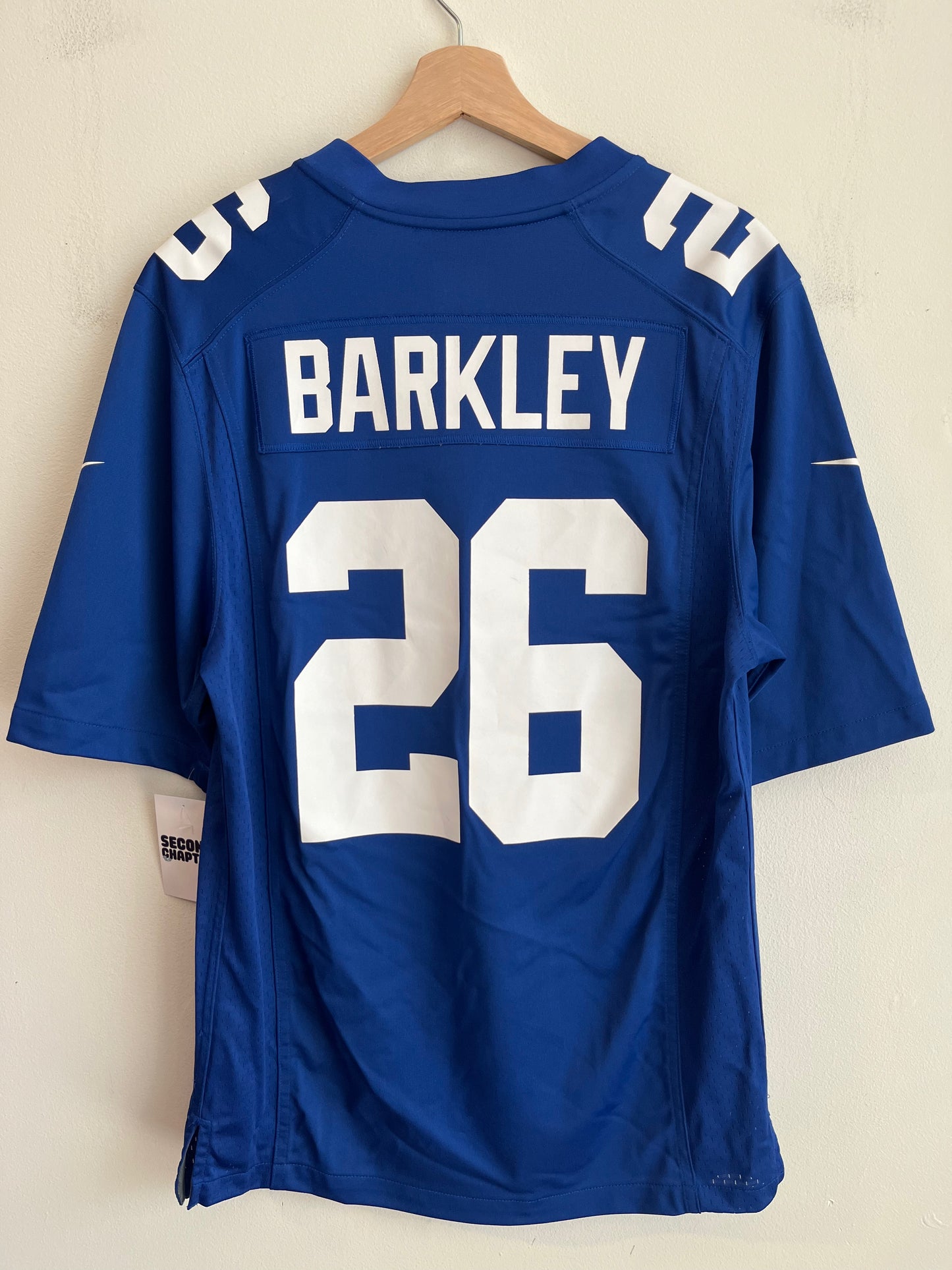 2018 New York Giants Saquon Barkley Nike Home Jersey (S)