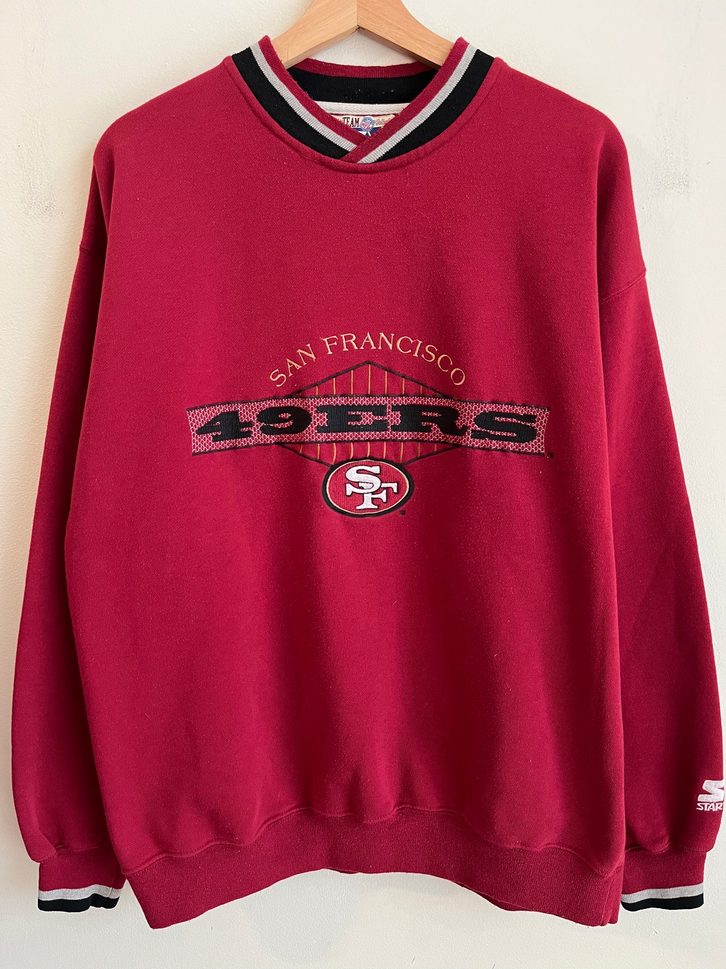 90s San Francisco 49ers Starter Embroidered Crewneck (L)