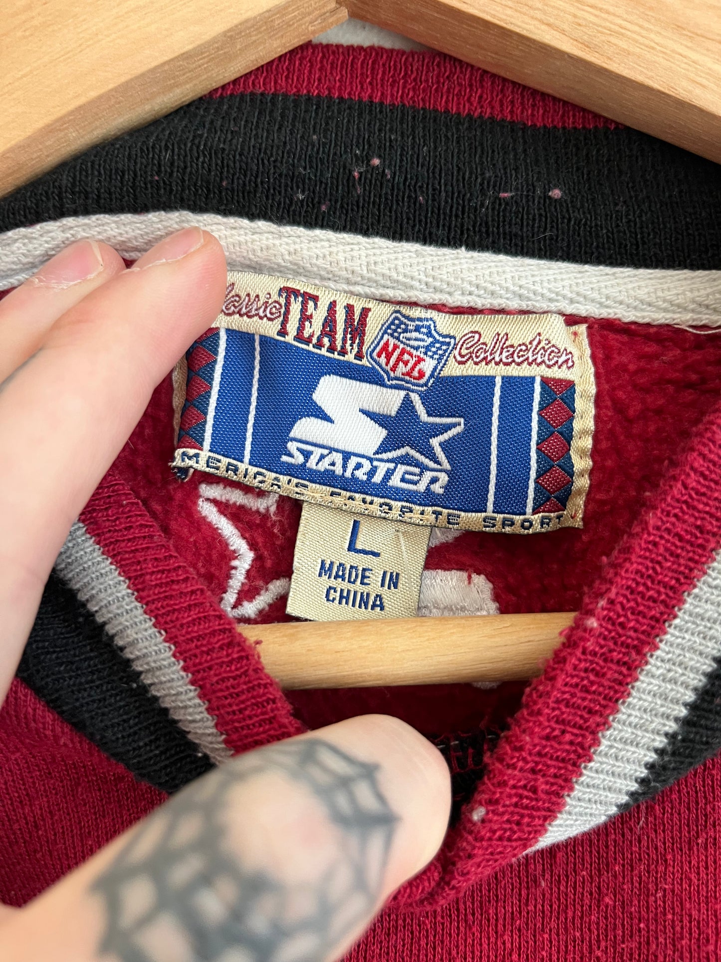 90s San Francisco 49ers Starter Embroidered Crewneck (L)