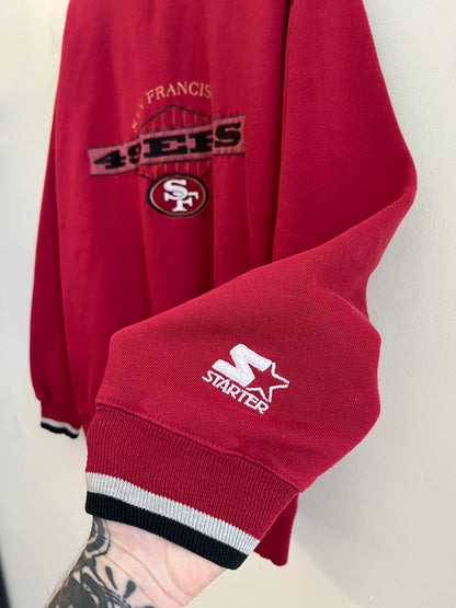 90s San Francisco 49ers Starter Embroidered Crewneck (L)