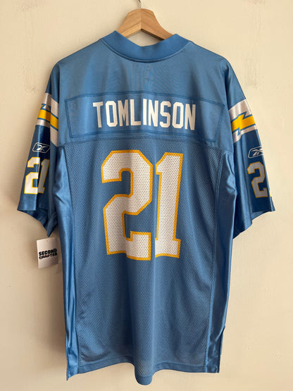 00s San Diego Chargers LaDainian Tomlinson Powder Blue Reebok Jersey (M)