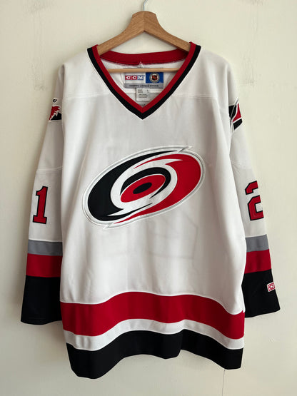 00s Carolina Hurricanes Ron Francis CCM Away Jersey (XL)
