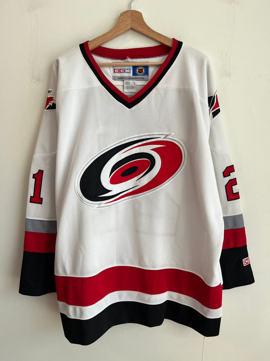 00s Carolina Hurricanes Ron Francis CCM Away Jersey (XL)