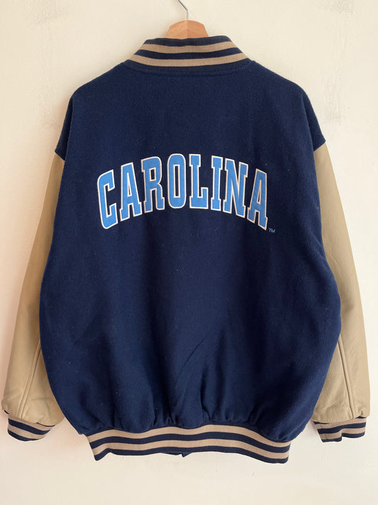00s UNC Carolina Champs Letterman Jacket (L)