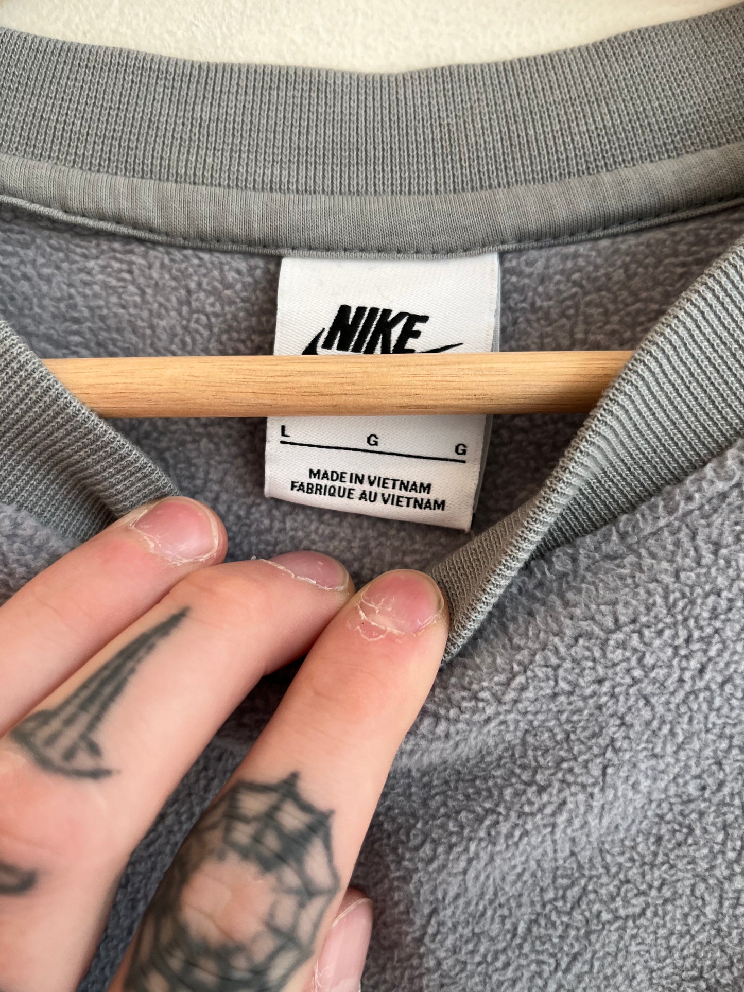 2022 Nike Big Swoosh Fleece Crewneck (L)