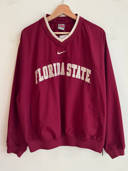 00s Florida State University Nike Center Swoosh Windbreaker (M)