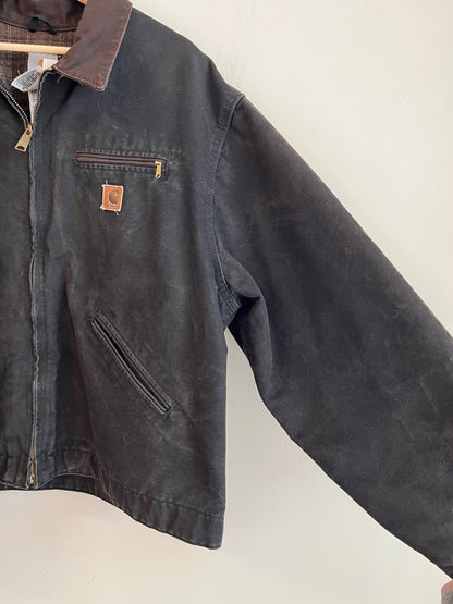2009 Carhartt Detroit J67 Faded Black Carhartt Jacket (XXL)
