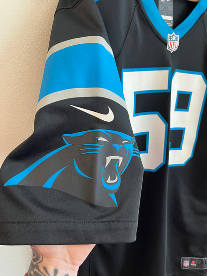 2016 Carolina Panthers Luke Kuechly Nike Black Jersey (XL)