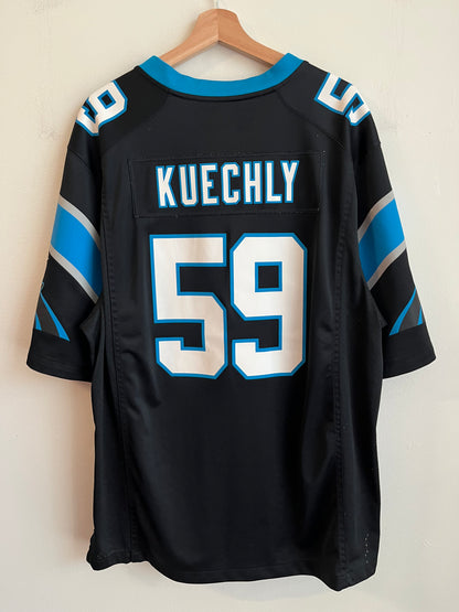 2016 Carolina Panthers Luke Kuechly Nike Black Jersey (XL)