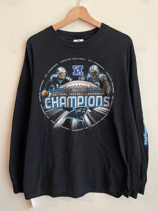 2003 Carolina Panthers Delhomme & Peppers Long Sleeve Shirt (XL)