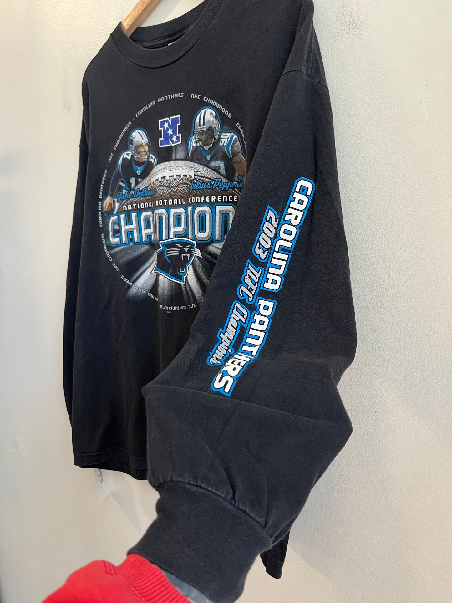 2003 Carolina Panthers Delhomme & Peppers Long Sleeve Shirt (XL)