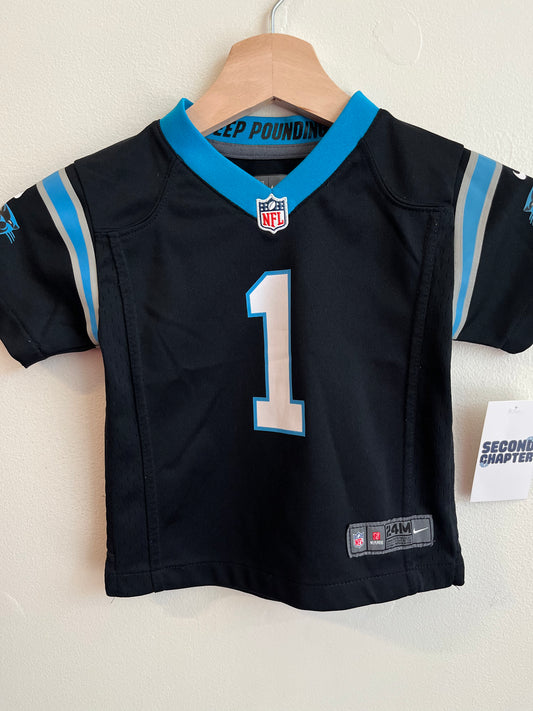 2015 Carolina Panthers Cam Newton Nike Home Jersey (24m)