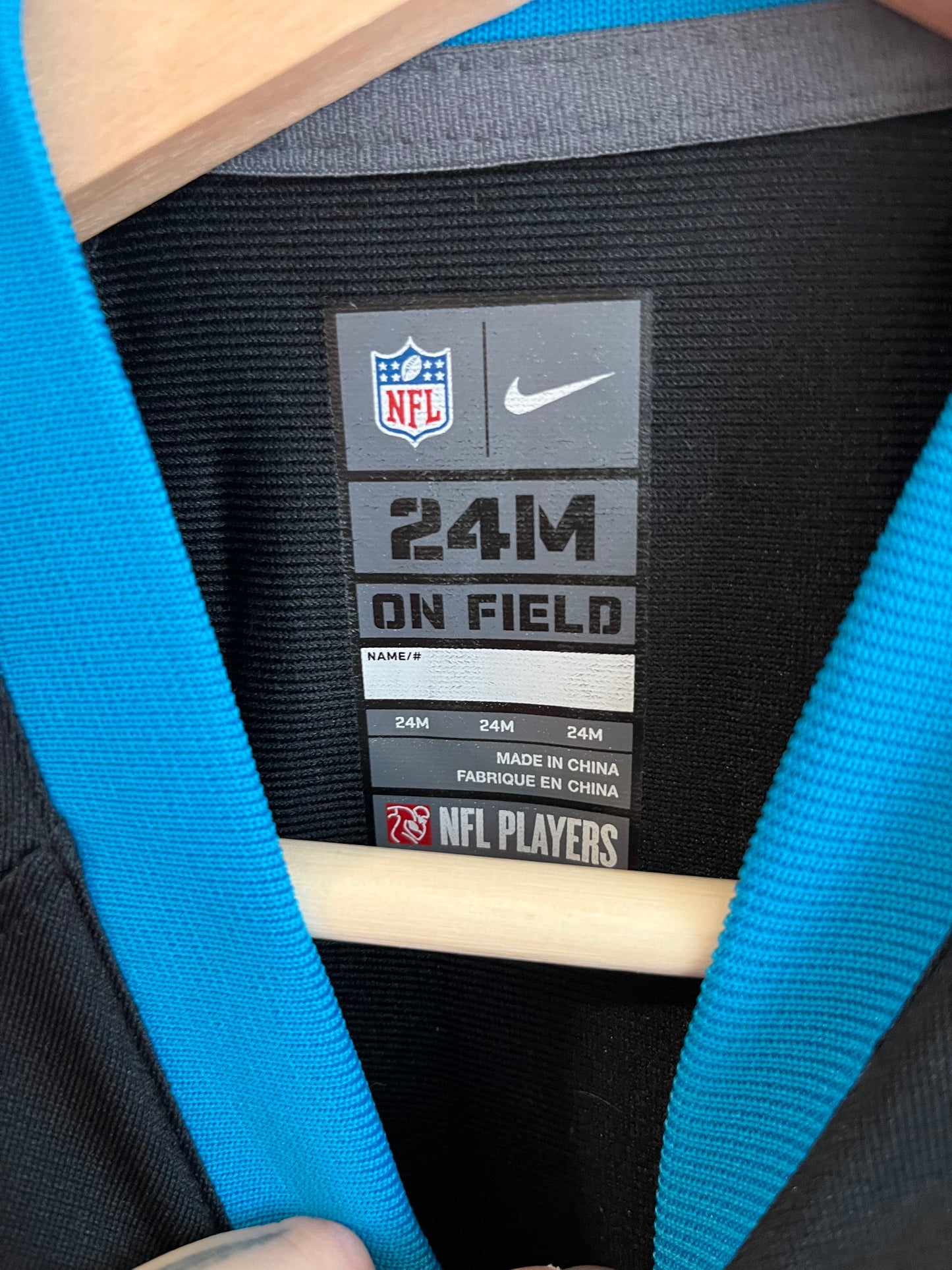 2015 Carolina Panthers Cam Newton Nike Home Jersey (24m)