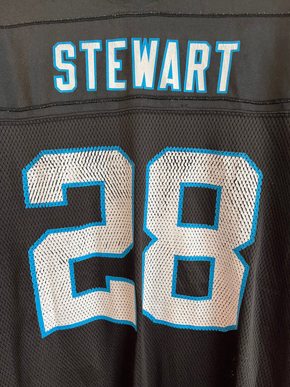 00s Carolina Panthers Jonathan Stewart Cracked Jersey (XXL)