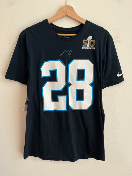 2016 Carolina Panthers Super Bowl 50 Jonathan Stewart Tee (L)