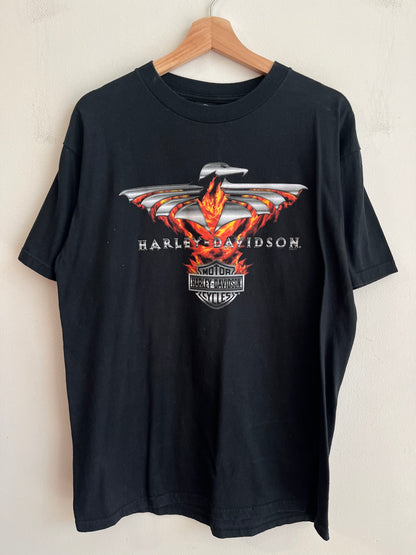 2002 Harley Davidson Kenosha, WI Flames Tee (L)