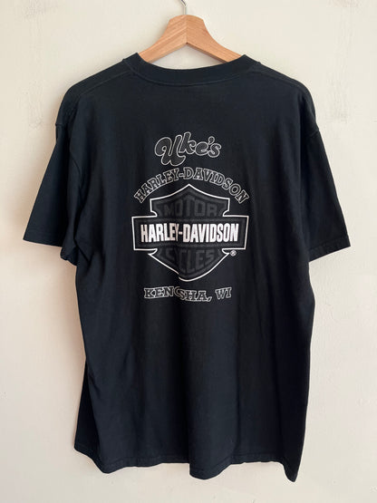 2002 Harley Davidson Kenosha, WI Flames Tee (L)