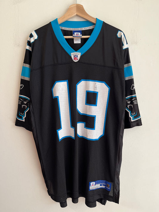 00s Carolina Panthers Keyshawn Johnson Reebok Home Jersey (L)