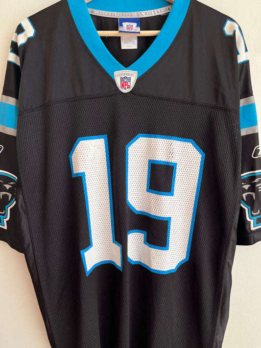 00s Carolina Panthers Keyshawn Johnson Reebok Home Jersey (L)