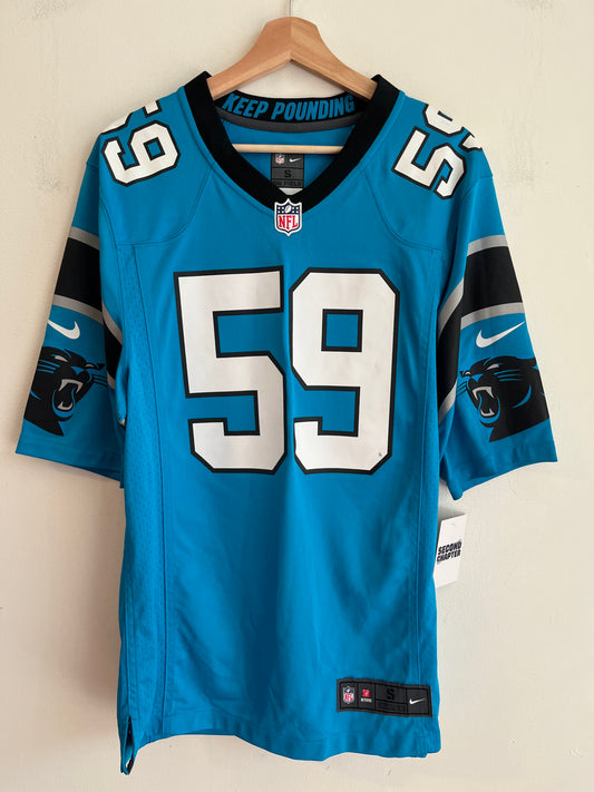 2016 Carolina Panthers Luke Kuechly Blue Nike Jersey (S)