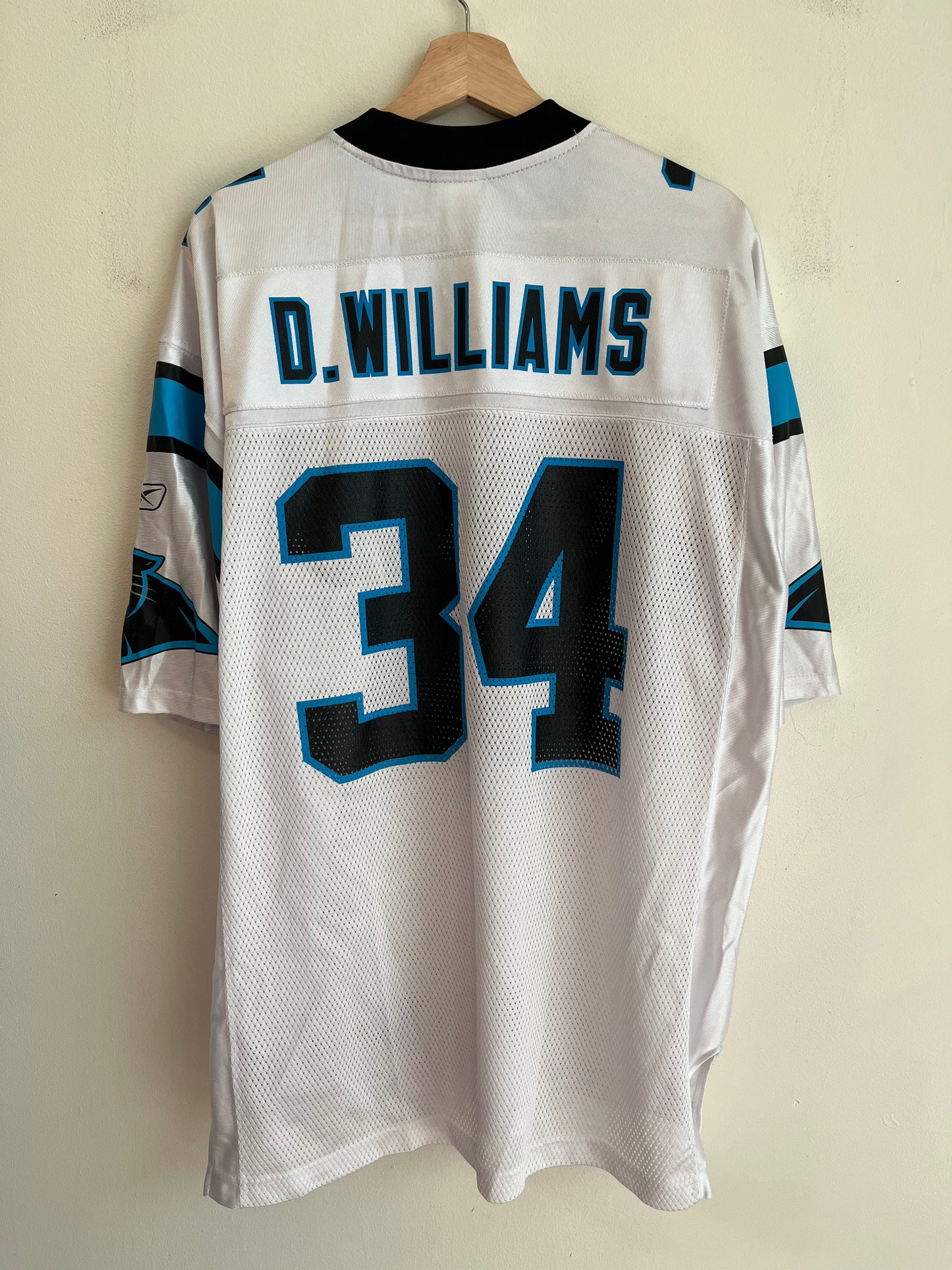 00s Carolina Panthers DeAngelo Williams Reebok Away Jersey (L)