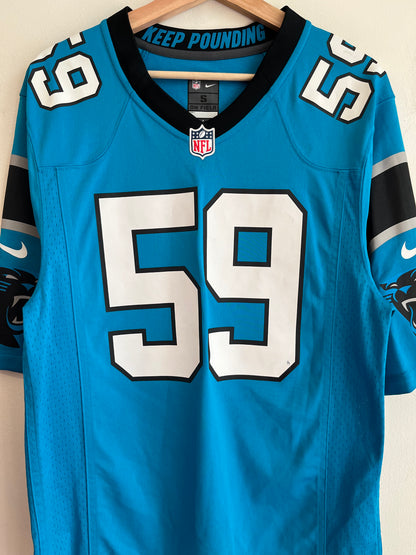 2016 Carolina Panthers Luke Kuechly Blue Nike Jersey (S)