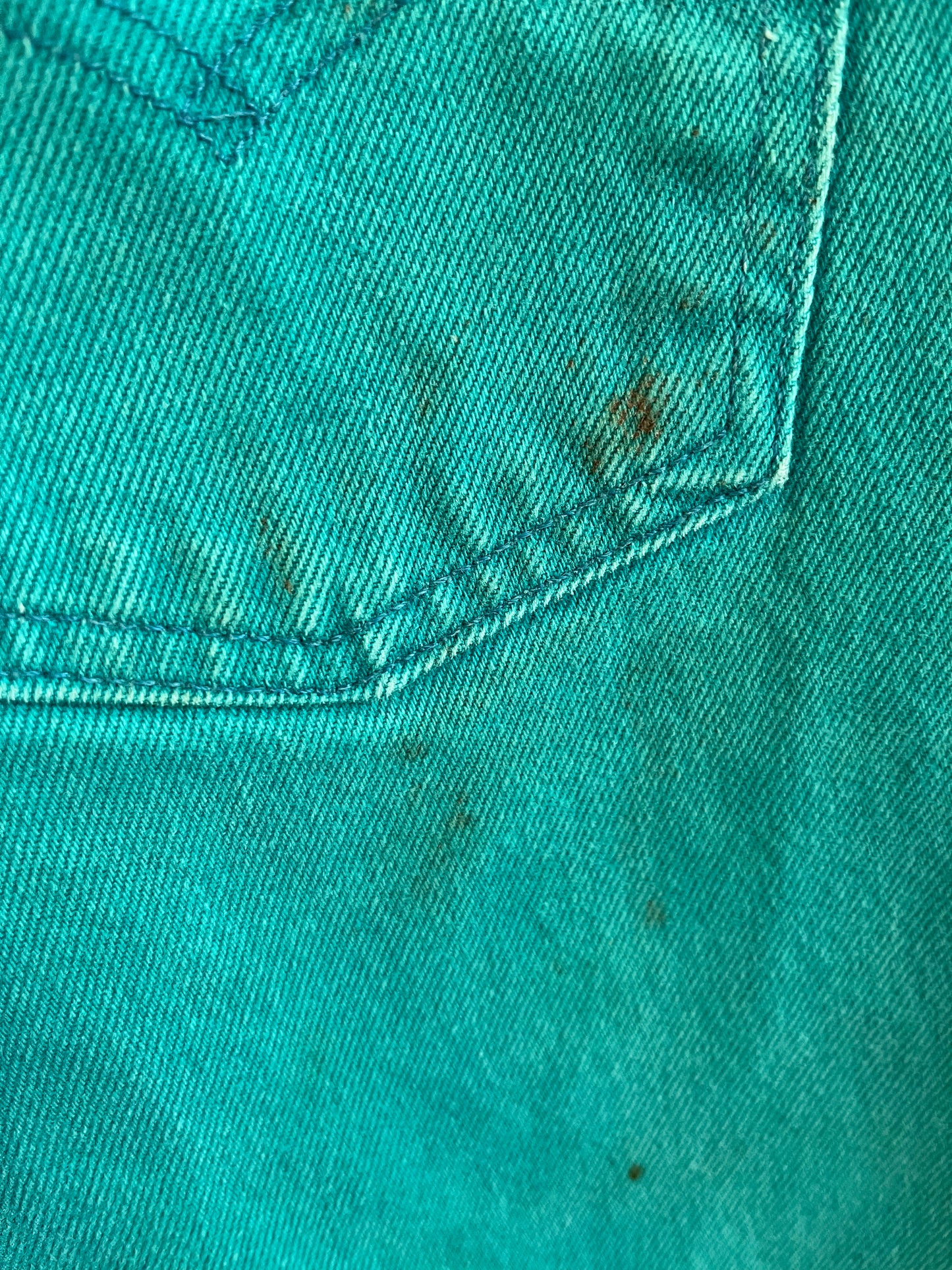 90s Levi's 560 Teal Shorts (28)