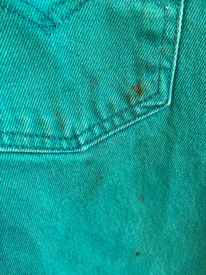 90s Levi's 560 Teal Shorts (28)