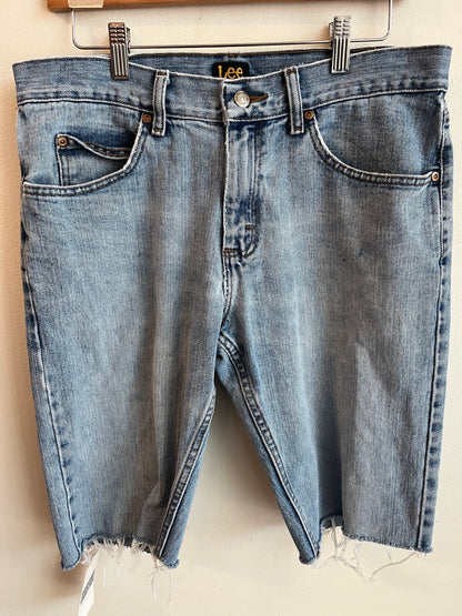 00s Lee Light Wash Faded Shorts (33)