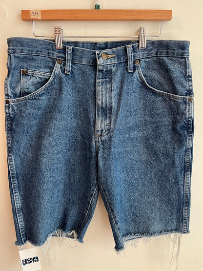 00s Wrangler Dark Blue Shorts (34)