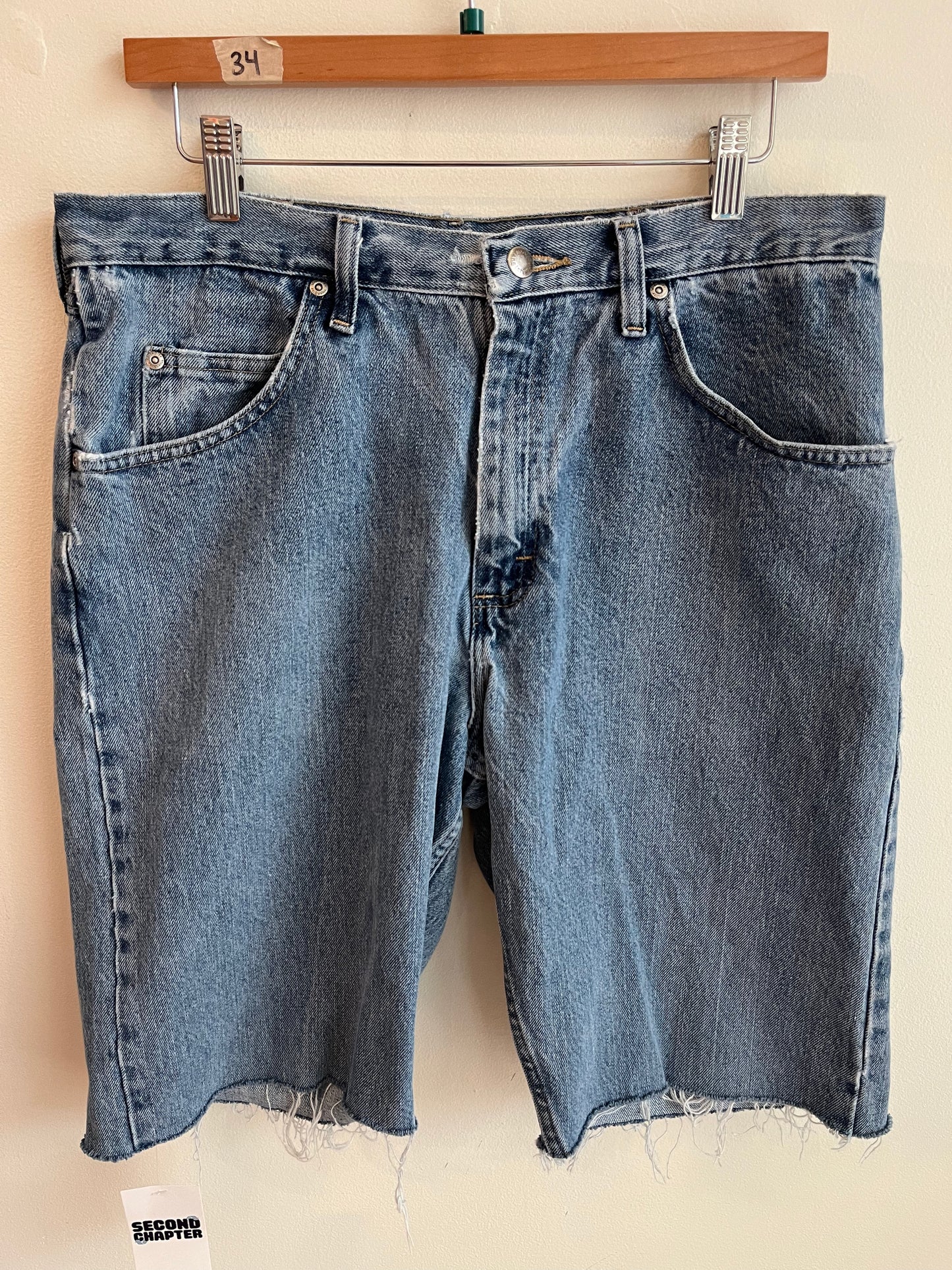 00s Wrangler Blue Shorts (34)