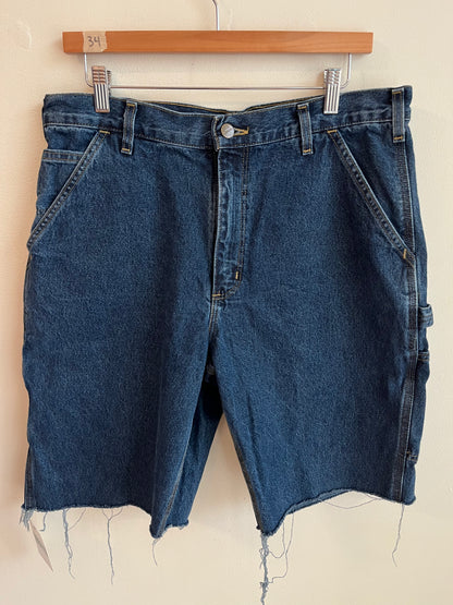 2018 Carhartt Dark Wash Carpenter Shorts (34)