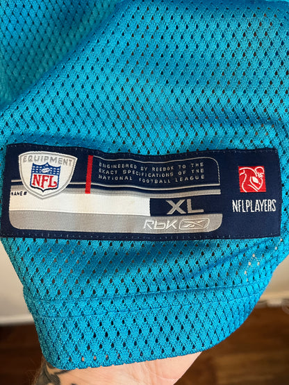 00s Carolina Panthers DeAngelo Williams Reebok Blue Jersey (XL)