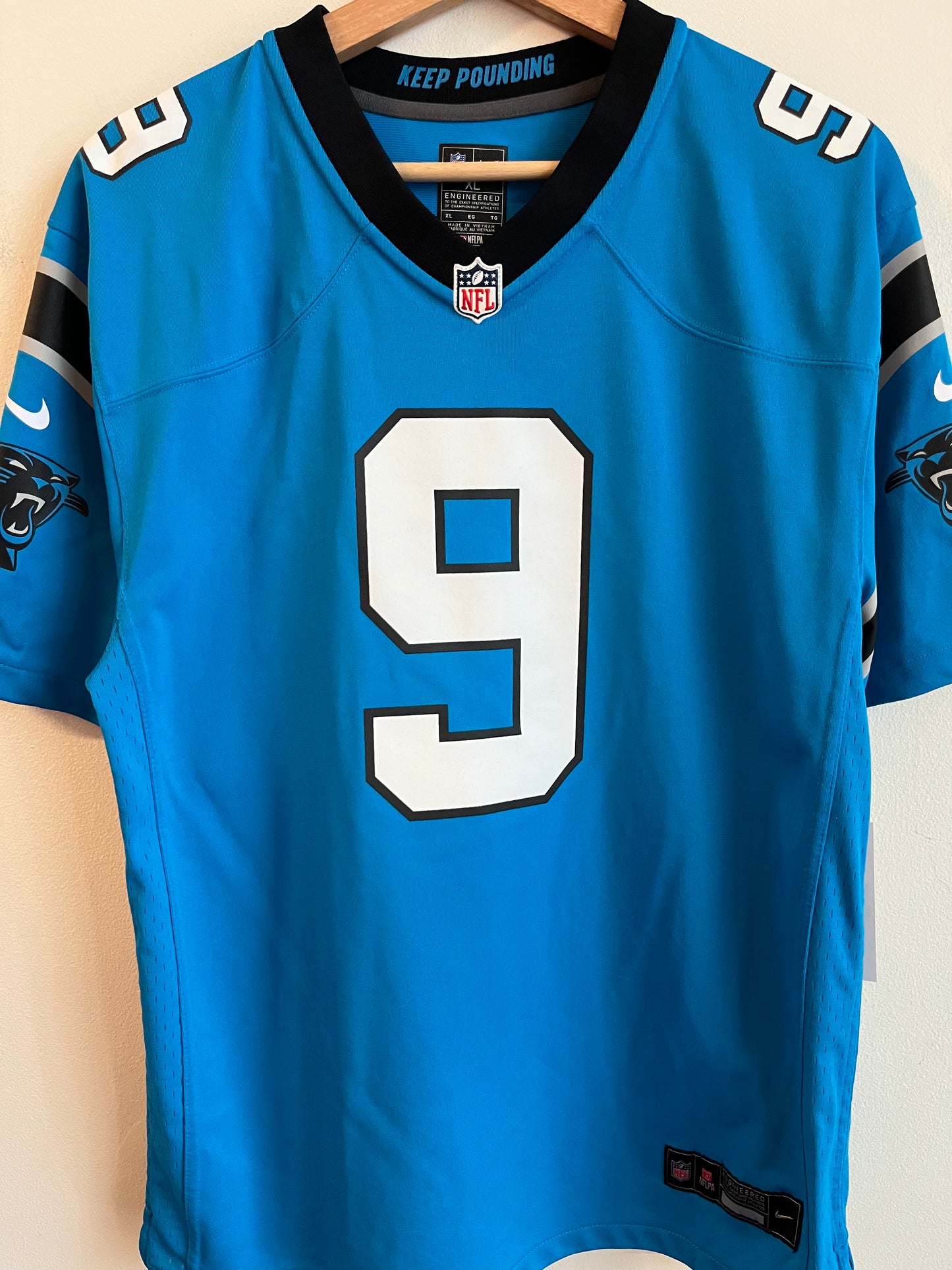 2022 Carolina Panthers Bryce Young Nike Blue Jersey (Youth XL)