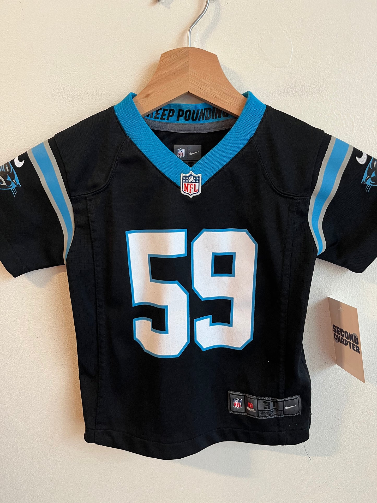 2015 Carolina Panthers Luke Kuechly Toddler Nike Home Jersey (3T)