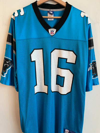 00s Carolina Panthers Chris Weinke Reebok Blue Jersey (L)