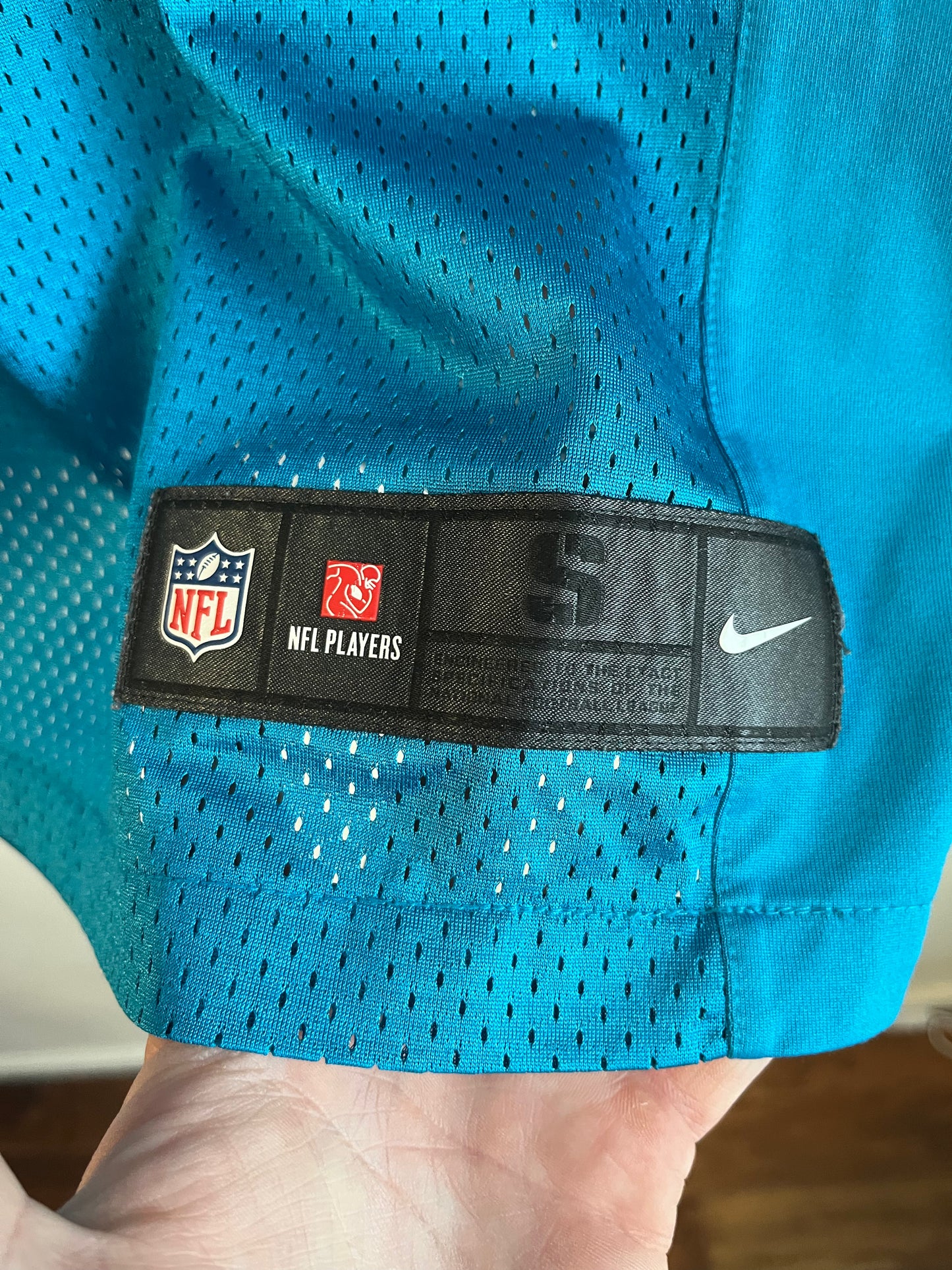 2012 Carolina Panthers Cam Newton Blue Nike Stitched Jersey (S)