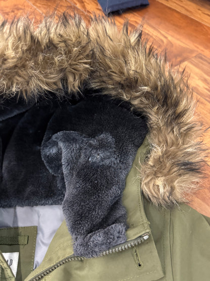 00s GAP Fur Hooded Vintage Jacket (Youth L)