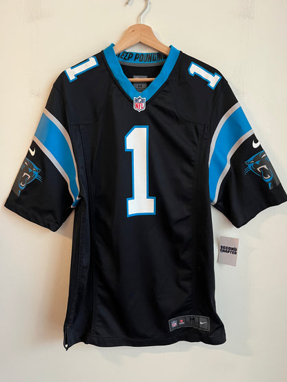 2013 Carolina Panthers Cam Newton Nike Home Jersey (M)