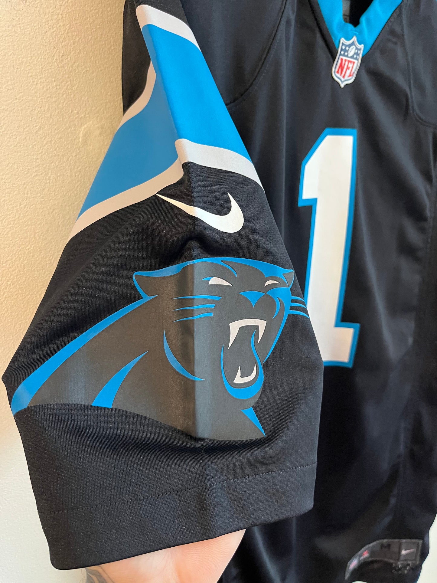 2013 Carolina Panthers Cam Newton Nike Home Jersey (M)