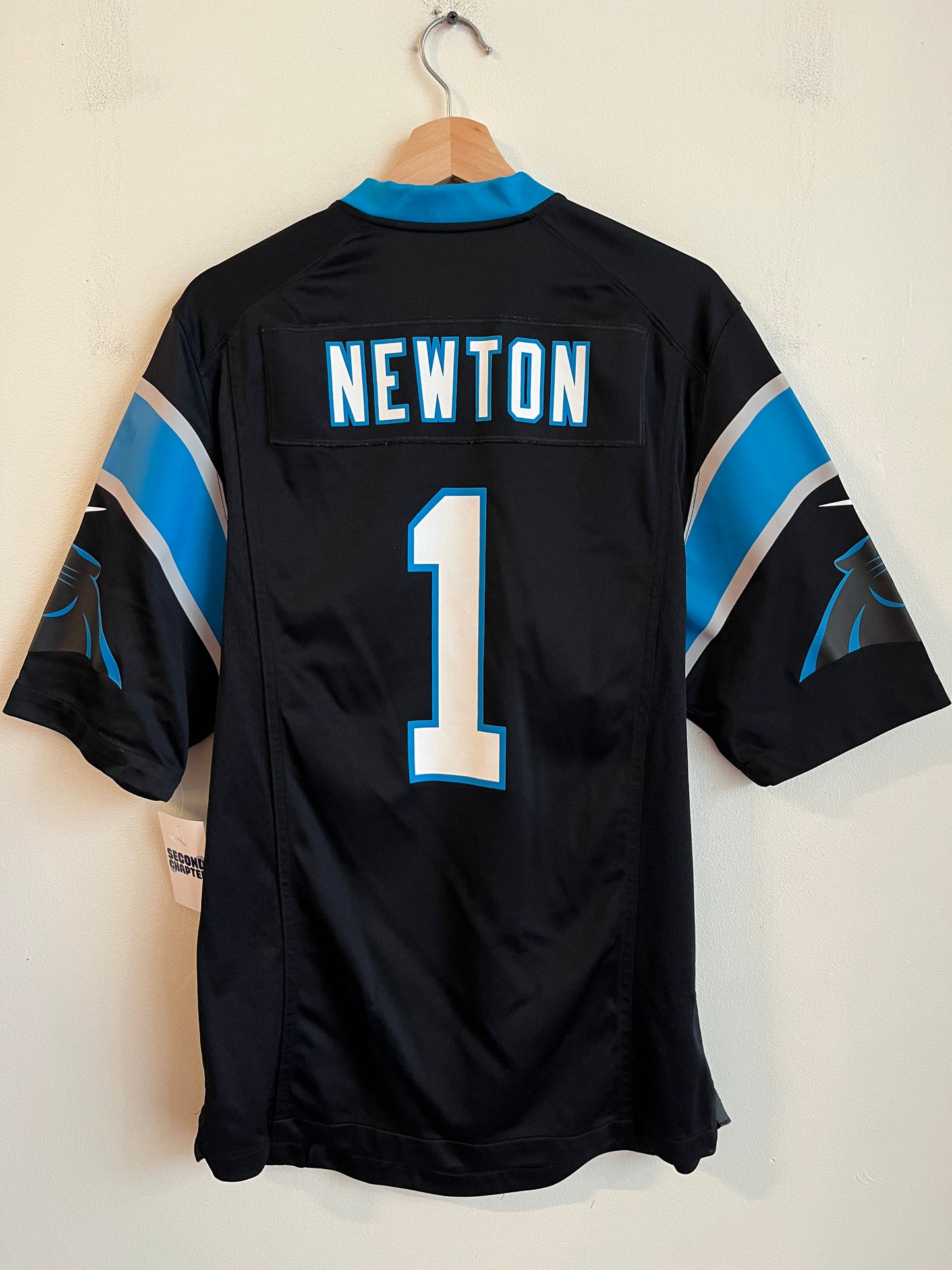 2013 Carolina Panthers Cam Newton Nike Home Jersey (M)