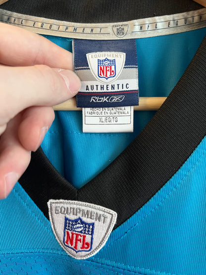00s Carolina Panthers DeAngelo Williams Blue Stitched Flawed Jersey (XL)