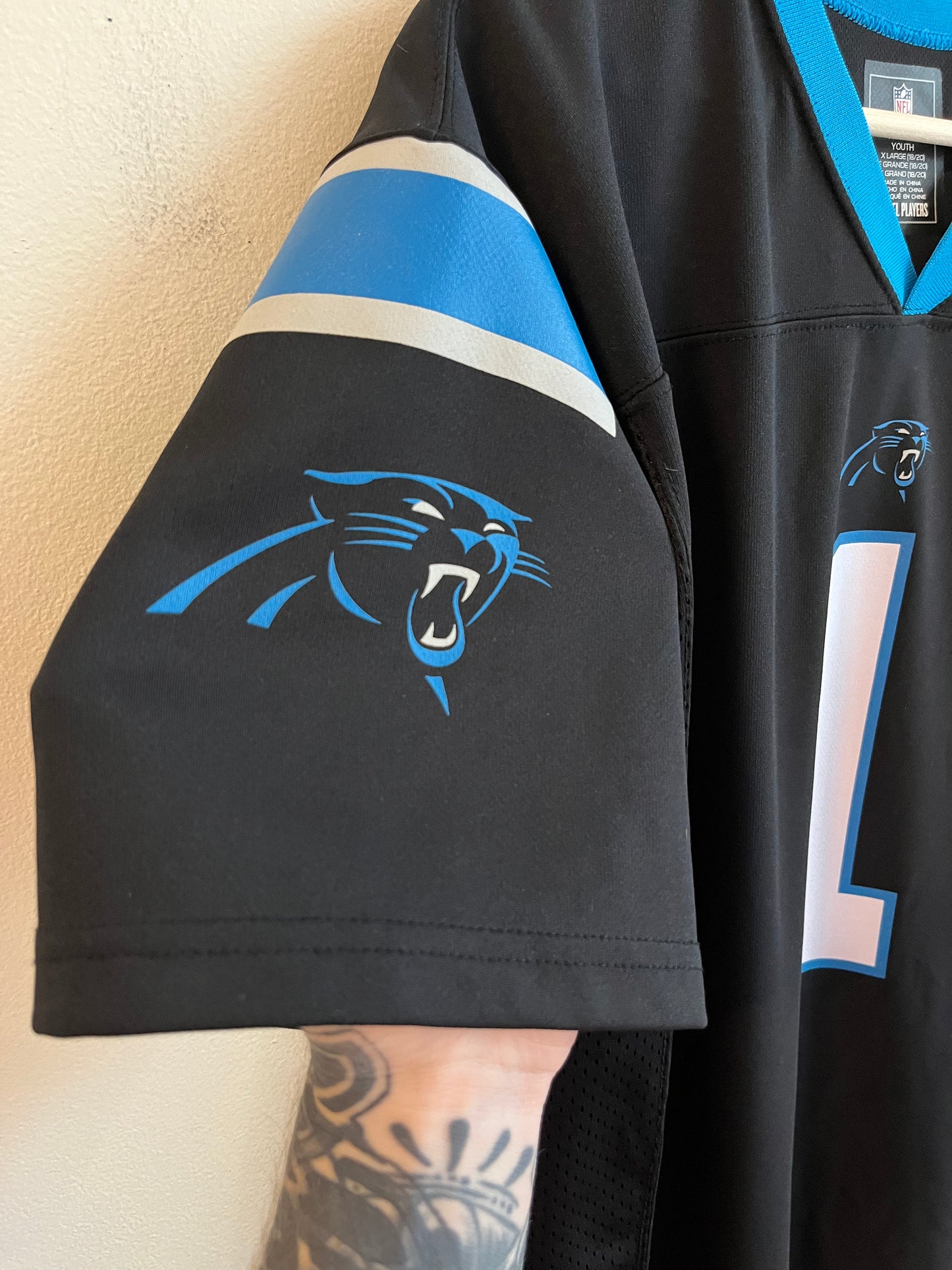 2010s Carolina Panthers Cam Newton NFL Players Jersey (Youth XL)